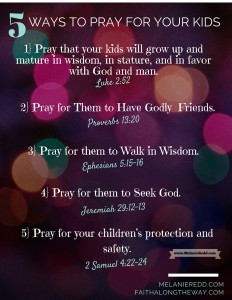 Are you looking for some practical ideas that will help you in praying for your kids? Here are 5 of our favorite scriptures to pray along with a FREE printable.