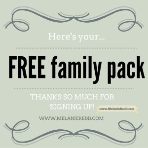 Free Family Pack Printables for you! - Melanie Redd